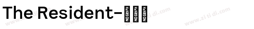 The Resident字体转换